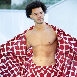 Burgundy Kimono Pants set